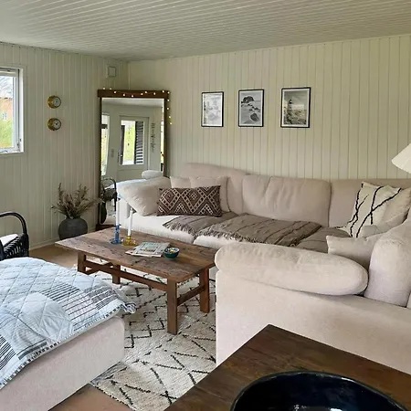 Nordic Log House Between Sea And Fjord Tatil Evi Ulfborg